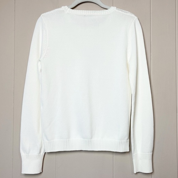 MARELLA Ivory Fringe Pullover Sweater XS off-white cream tassels neutral jumper - Picture 7 of 11